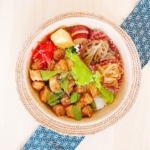 コロコロ豚肉の甘辛豚丼