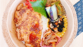 ポークソテー和風粒マスタードソース