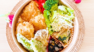 12月14日若鶏と野菜の天丼