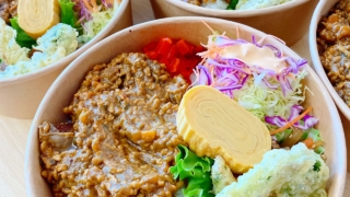 0510牛すじ肉とひき肉のドライカレー